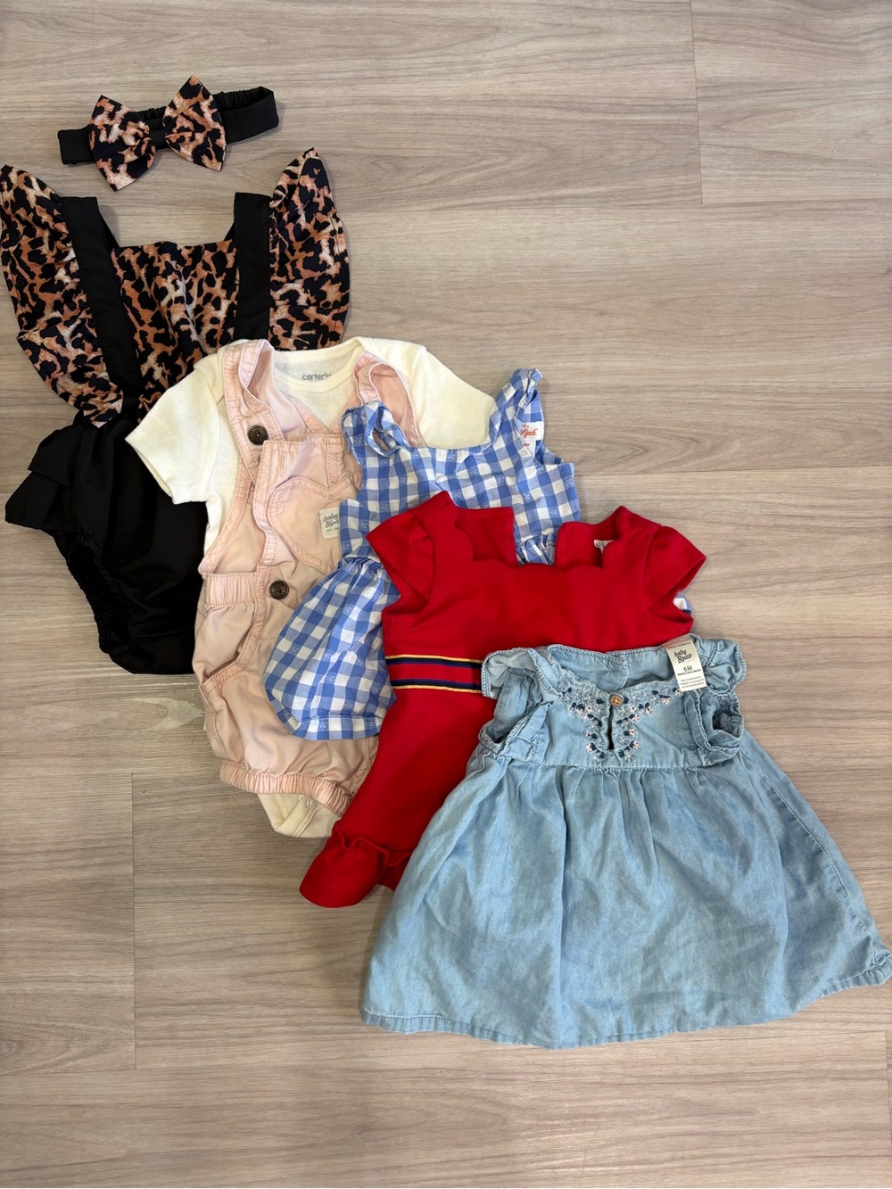 Baby Girl 3-6M Summer Outfit Bundle Baby B’gosh Cat & Jack Janie & Jack 7 Pc